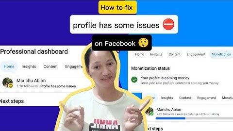How to fix "profile has some issues ⛔" on Facebook #tutorial #facebooktutorials