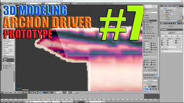 Low Poly Weapon 3D Modeling TimeLapse | Archon Driver Protoype | Part 7