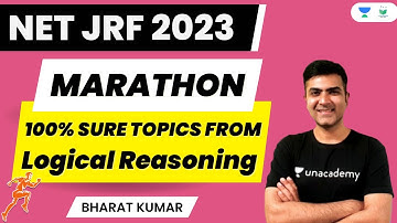 100% Sure Topics from Logical Reasoning | NET JRF 2023 | Bharat Kumar