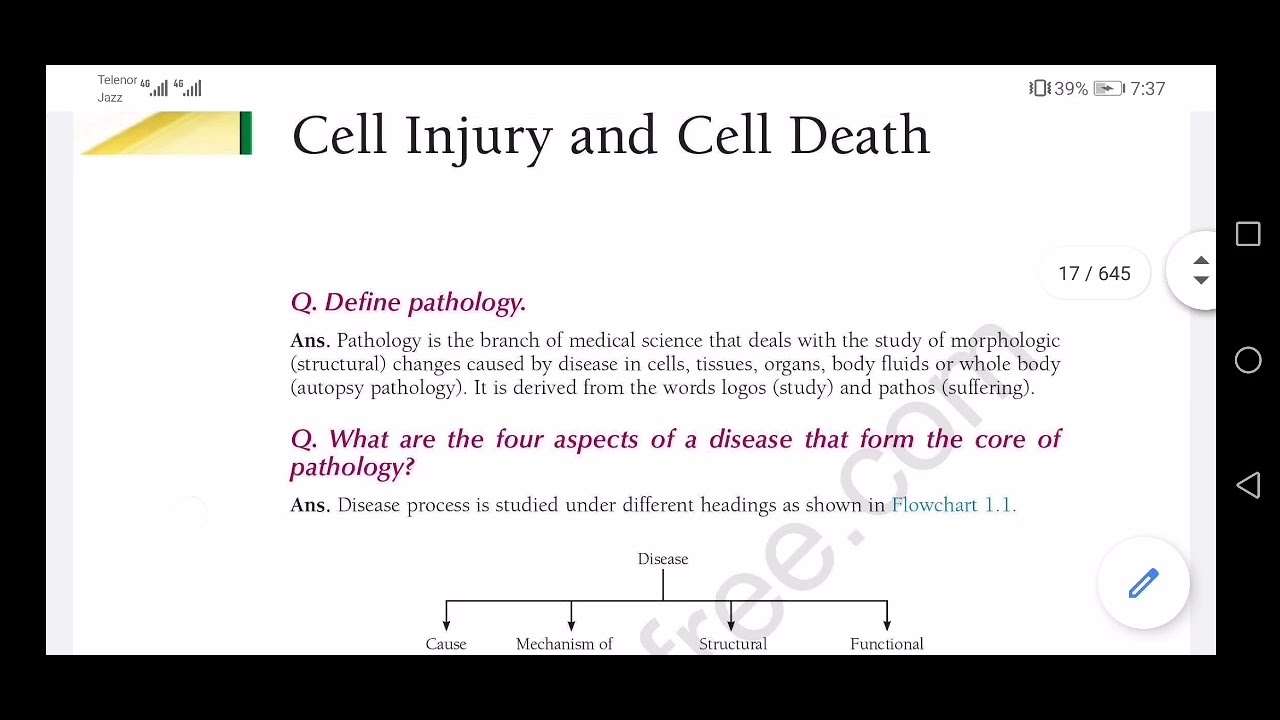 cell injury Pathology notes - YouTube