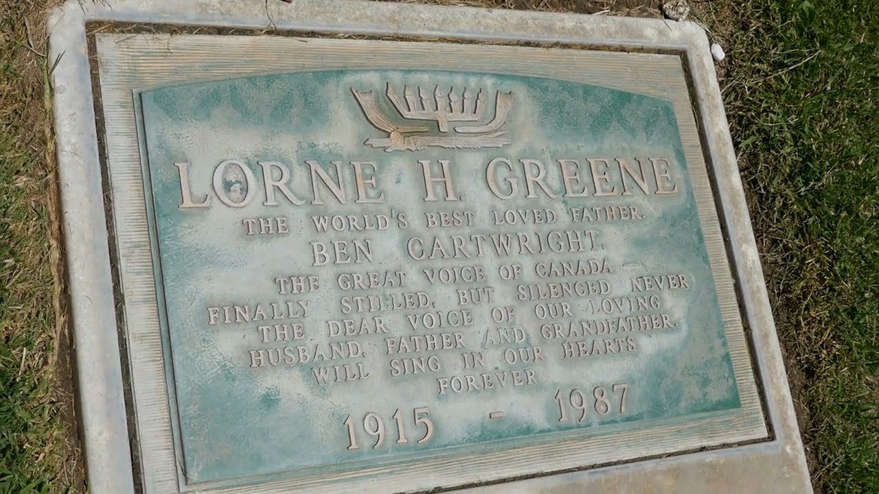 Actor Lorne Greene Grave Hillside Memorial Park Culver City LA California USA May 12, 2023