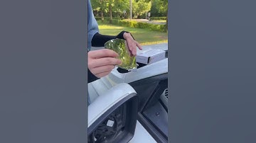 Replace your rearview mirror without spending a penny!driving #tips #howto #manual #skills #car