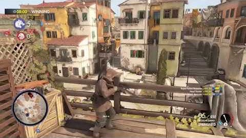 Sniper Elite 4 Multiplayer Gameplay - Massive Kill fest on CTF Marina