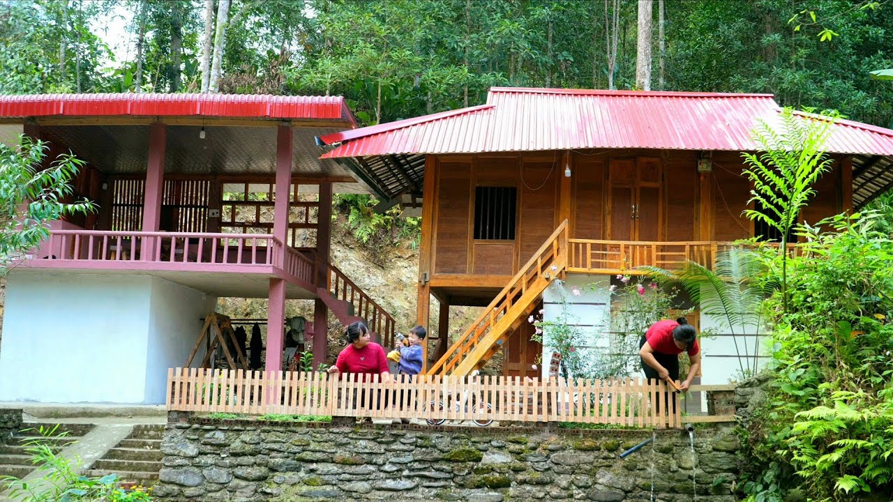 Renovating the Old Wooden Fence in the Green Forest – Protecting the Little House