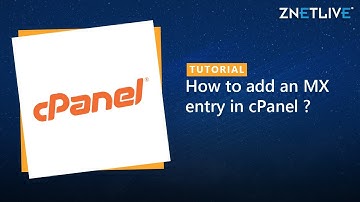 How to add an MX entry in cPanel