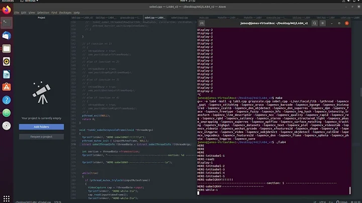 CPE442 LAB4 Multithreaded Sobel filter