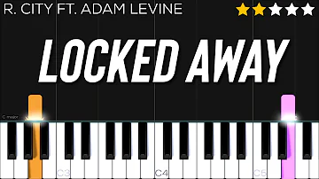 R. City ft. Adam Levine - Locked Away | EASY Piano Tutorial