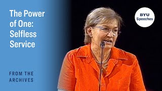 The Power of One: Selfless Service | Jo Ann C. Abegglen | 2006 by BYU Speeches 1,363 views 1 month ago 22 minutes