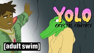 YOLO Crystal Fantasy | Flying Lotus DJs in Crocodile Town | Adult Swim Nordic