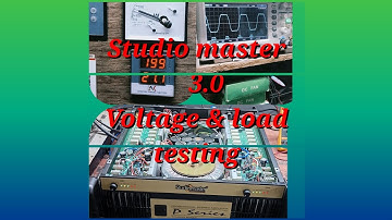Studiomaster 3.0 Amplifer.Volt or load testing video #dj #amplifier #shorts #speaker