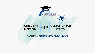 Circular Motion,11th,Genius Batch (21-23),Date-29-11-2021,By-Shome Bhattacharya