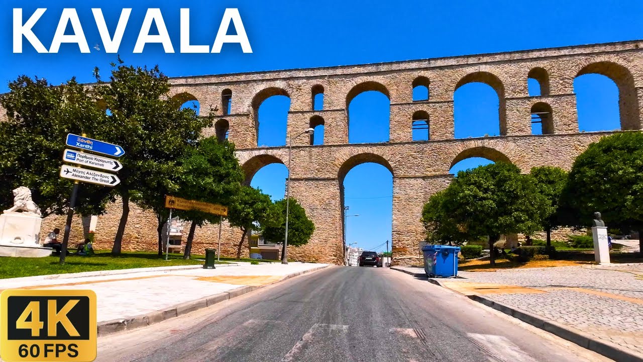 Автотур 4K: Кавала Греция 🇬🇷