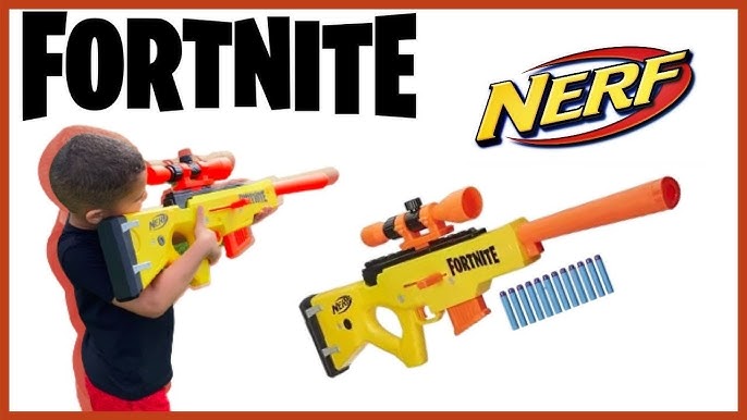 New Fortnite Nerf Gun BASR L Blaster Foam Dart Guns Boys Toy Sniper Rifle