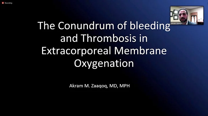 The Conundrum of Bleeding and Thrombosis in Extracorporeal Membrane Oxygenation