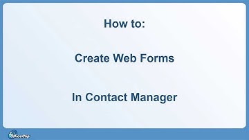 How to create contact web forms in CRM: OfficeClip