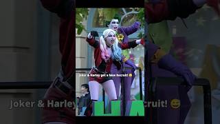 Joker &amp; Harley get a new Recruit at Movie World! 🤣 #shorts