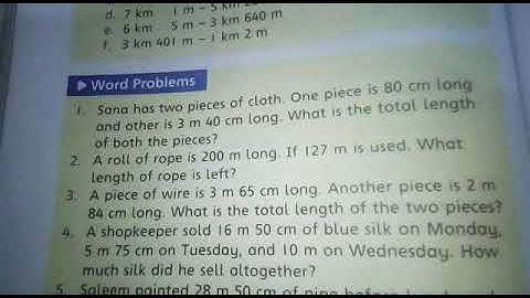 Class 3 , Countdown 3 Chapter 5: Measurements  page #. 148 ( word problems)