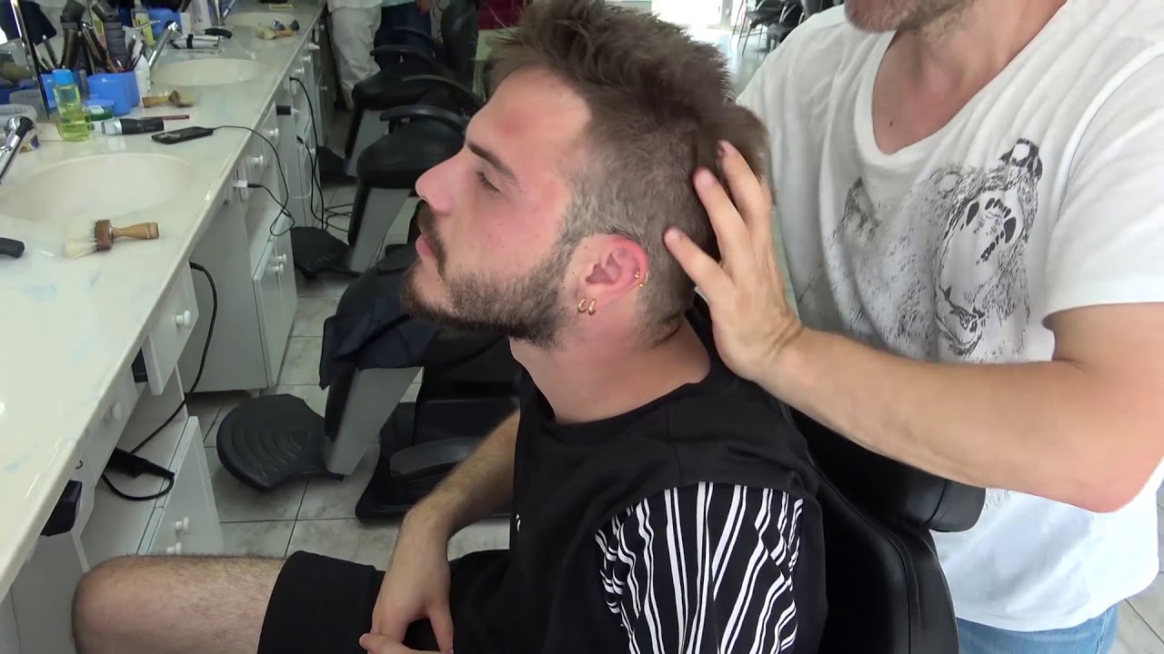 TURKISH BARBER FACE MASSAGE•HEAD MASSAGE• BACK MASSAGE ASMR MASSAGE 321 YouTube