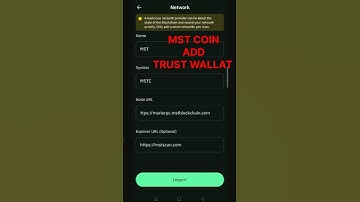 Mst coin add trust wallat | How to add mst coin in Trust wallat #mstcoin #mstadwallat #mstblockchain