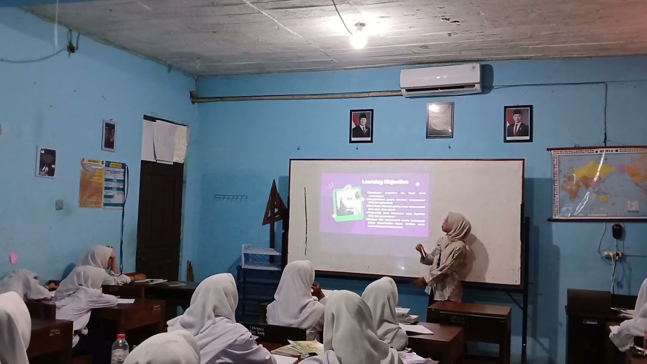 VIDEO PEMBELAJARAN BAHASA INGGRIS | MATERI ANNOUNCEMENT | KELAS 8H