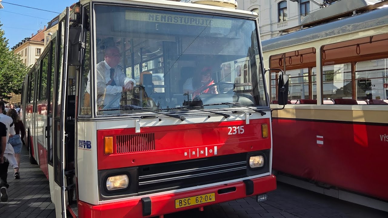 Jízda autobusem Karosa B741.1924 ev. č. 2315 na brněnské dopravní nostalgii 2025