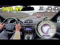 570HP Mercedes E55 AMG is OLD SCHOOL V8 PERFORMANCE on AUTOBAHN
