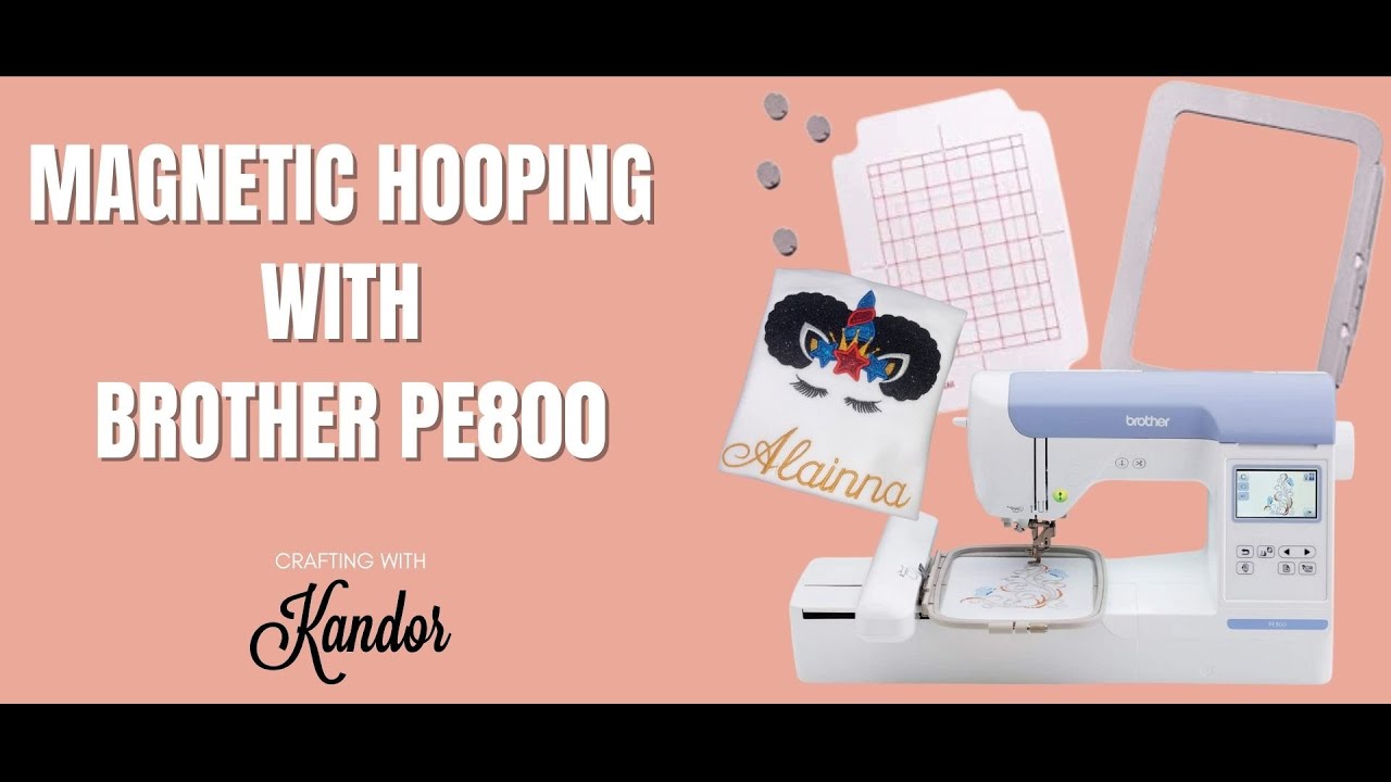 HOOP REVIEW 5X7 HOOP TUTORIAL TWO WAYS TO HOOP WITH BROTHER PE800 YouTube