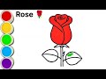 How to draw easy rose🌹 drawing//very easy rose flower drawing//simple and beautiful step by step 