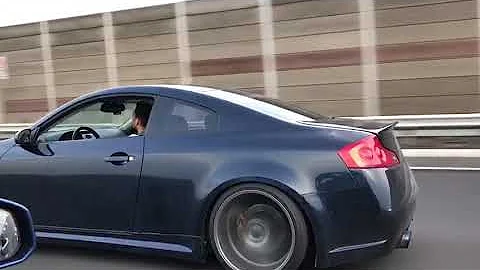 Supercharged G35 Coupe Acceleration LOUD!!