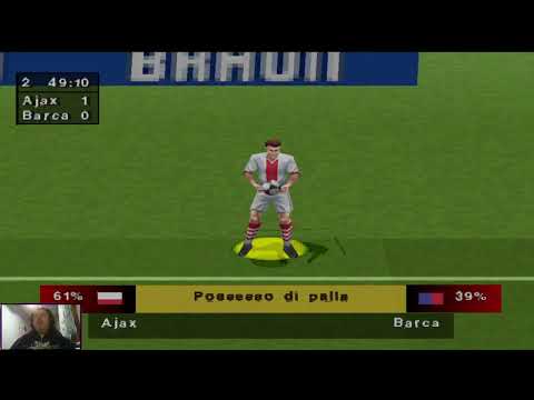 Retrogaming con FIFA '98 RTWC. Champions League, Ajax - Barcelona