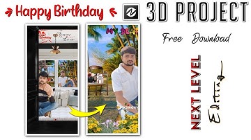 3d birthday video node video editing in android smartphone || 3d node video editing tutorial