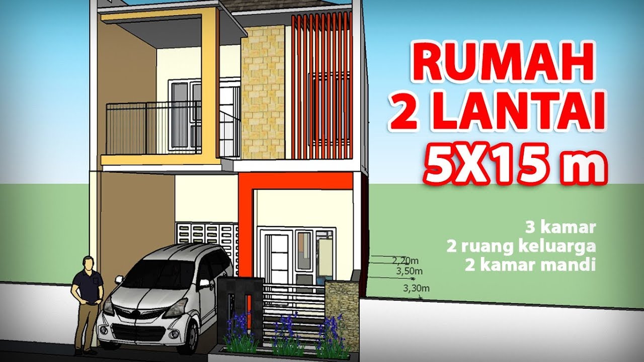 43 Desain Rumah 5x15 Homsweetimpian