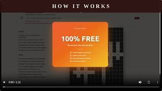 Crosswords Builder | How It Works