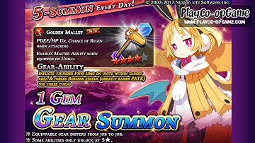 The Alchemist Code - 1-Gem Gear Summon Disgaea Collaboration #8