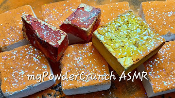 Deep Dyed, Fresh Gym Chalk Blocks & Reforms • PLEASE SUBSCRIBE • Powderplay • ASMR • Satisfying