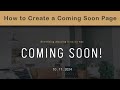 How to create a COMING SOON page in WordPress with Elementor