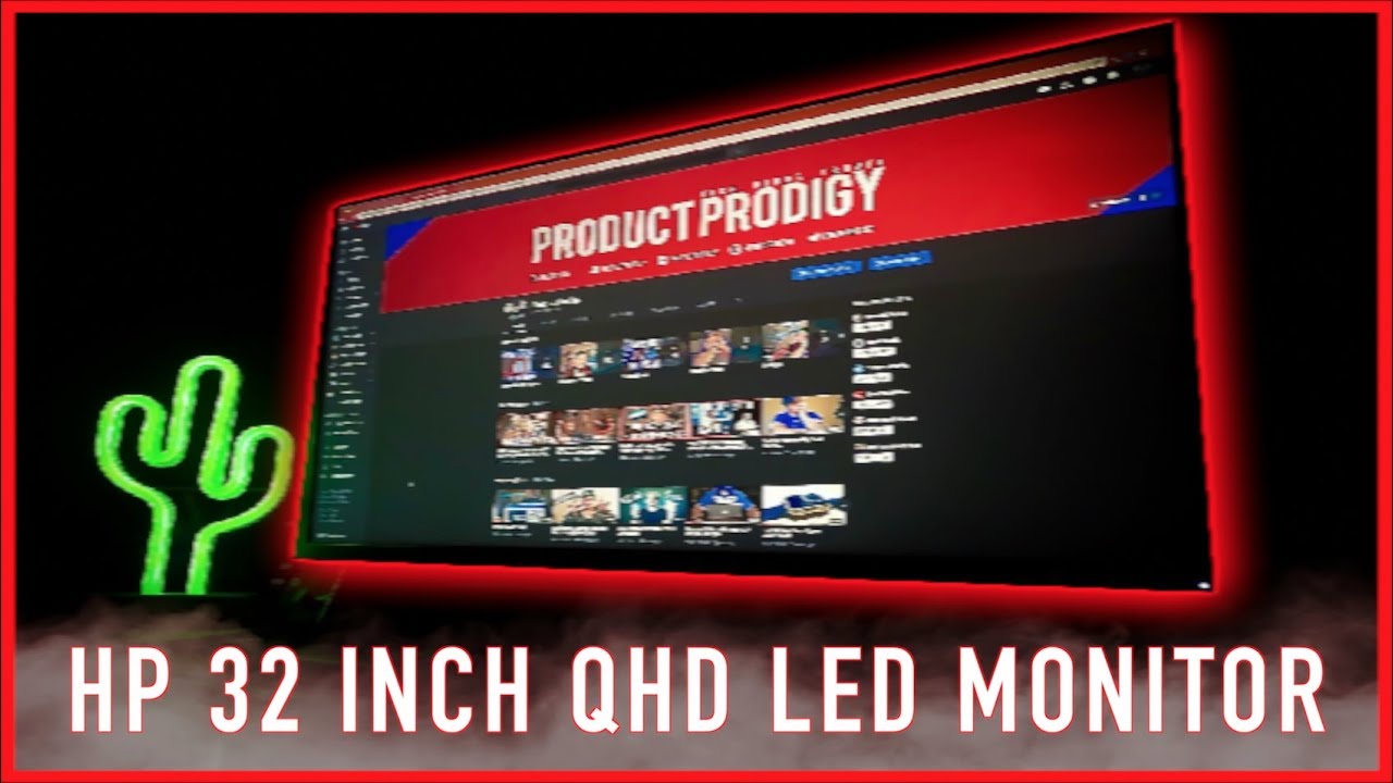 HP 32 Inch QHD LED Computer Monitor Unboxing & Review | Product Prodigy