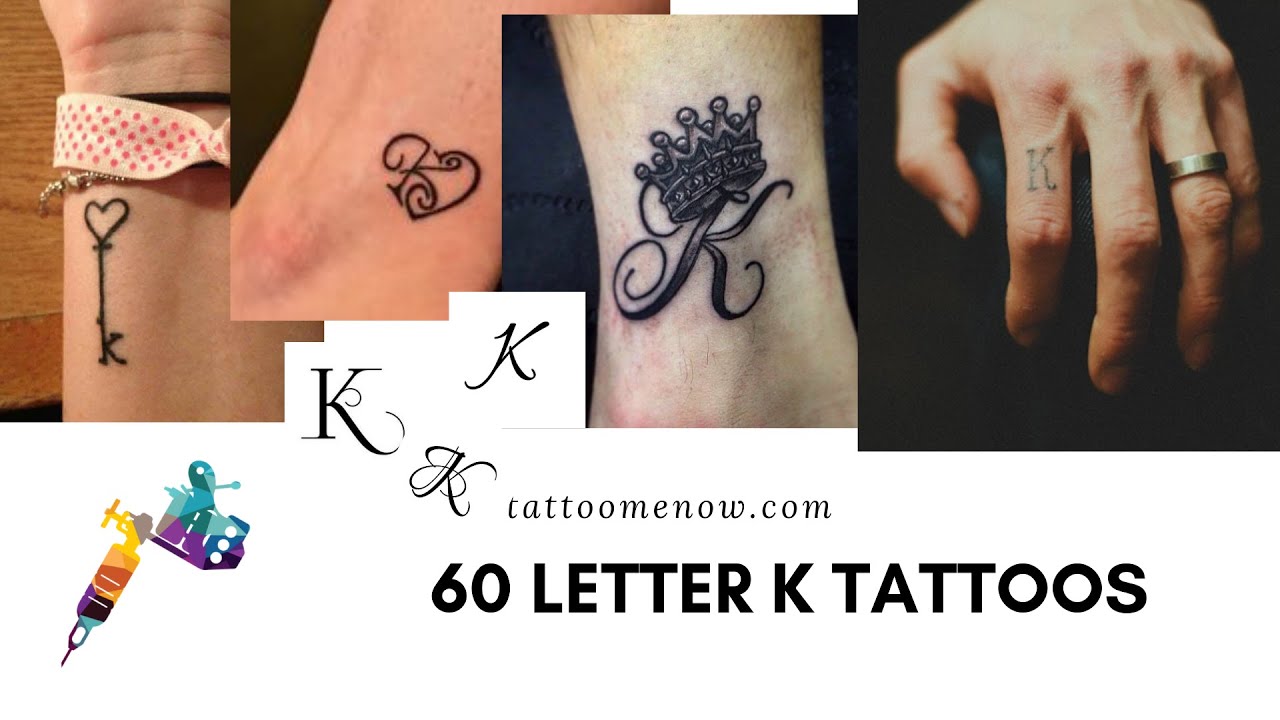 60 Letter K Tattoo Designs, Ideas and Templates - YouTube