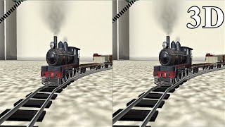 My First TRAINZ 3D video SBS VR Box google cardboard