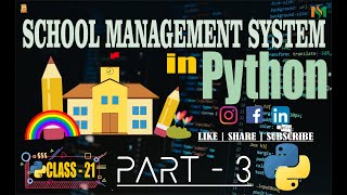Python Class 21 - School Management System   Report Card Generator in python