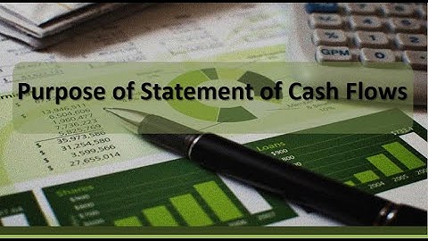 Cash Flows: Purpose of Statement of Cash Flows