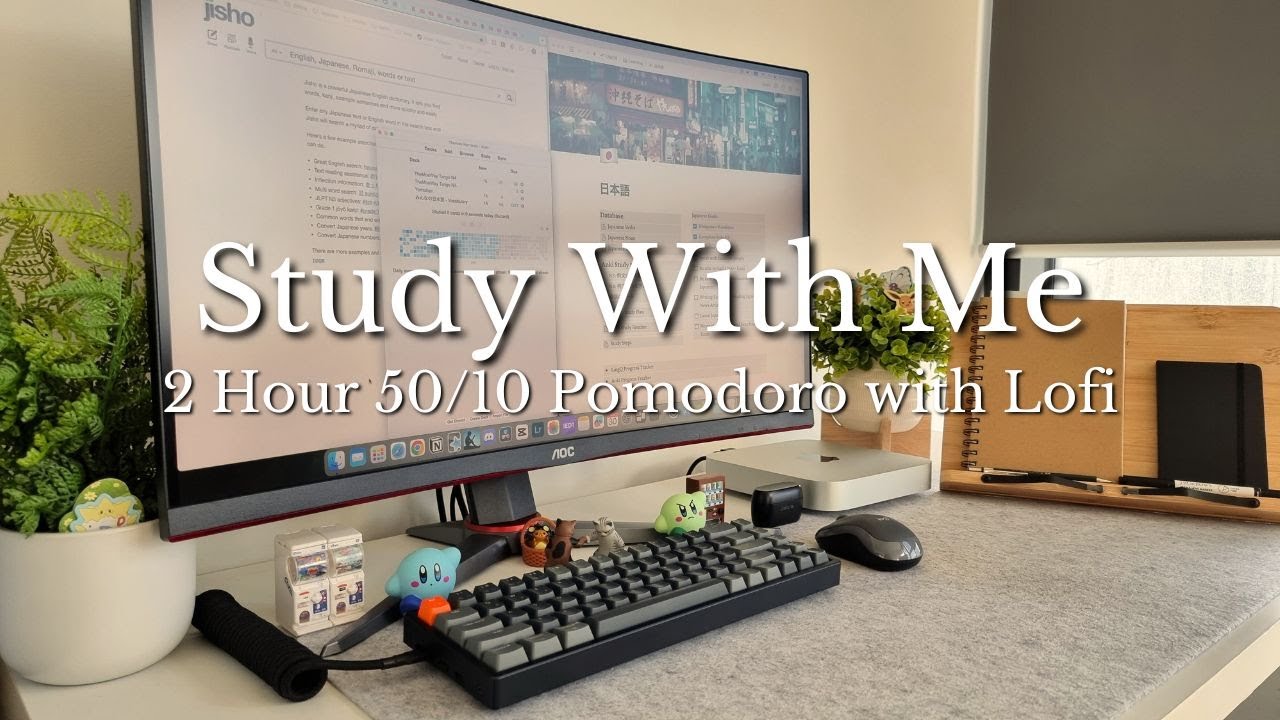 2 Hour Study With Me | Chill Lofi Session | 50/10 Pomodoro - YouTube