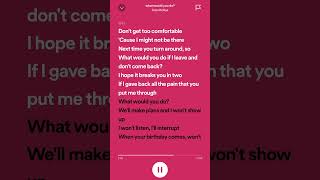 What would you do-tate mcrae