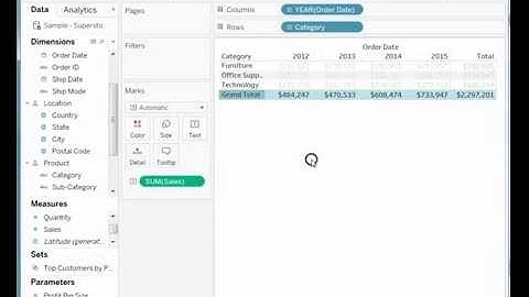 How to Rename the Grand Total Header in Tableau