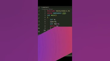 Program To Reverse Given Number In C++ | C++ By Tech Blooded | #Shorts