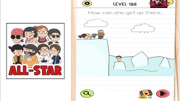 Brain test all star level 238 How can she get up there || Walkthrough solution