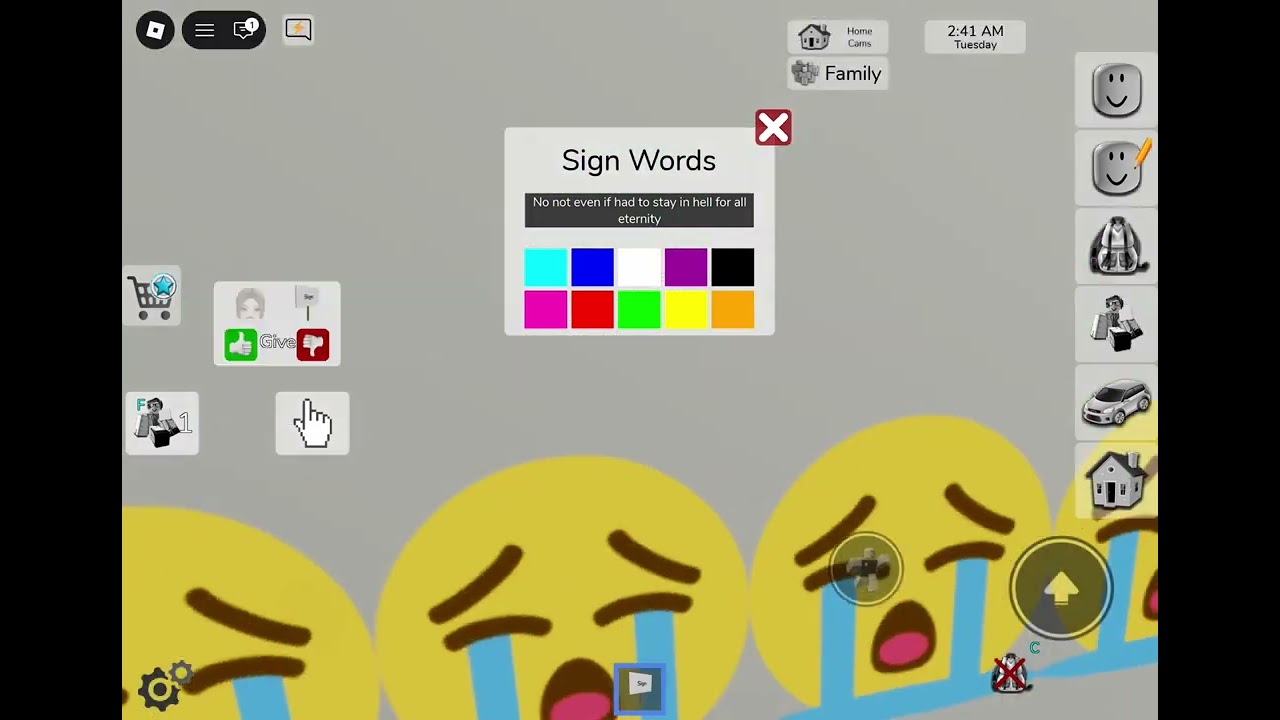 Trying to get people mad in Brookhaven ￼