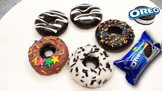 बिना गैस जलाये ओरेओ बिस्कुट से बनाये डबल चॉकलेटी डोनट | Soft Donut Recipe
