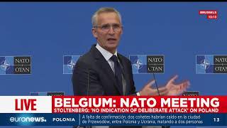 Rueda de prensa de la OTAN ante la incertidumbre por el misil que ha alcanzado Polonia
