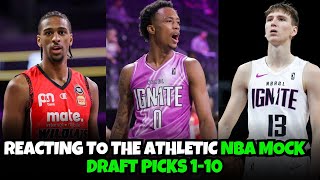 Reacting to The Athletic 2024 NBA Mock Draft 1-10 | Who do the Detroit Pistons select?